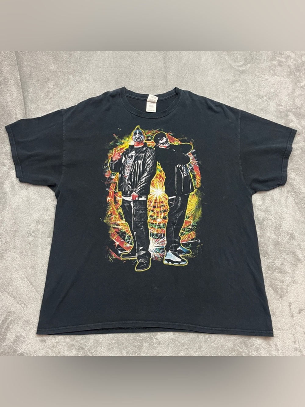 Vintage Twiztid Double Sized Starburst Graphic Black Size XXL